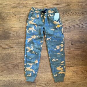 Timberland Kids Blue and Tan Camo Joggers